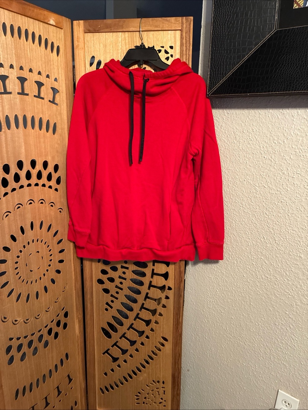 Sports Illustrated Swim Red Hoodie with Black Drawstrings